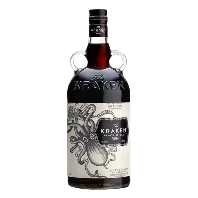 洋酒The Kraken Rum北海巨妖加香黑朗姆酒 - 图3