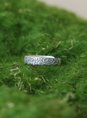 男女通款足银民族风精雕工艺戒指