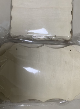 12片 木质挂牌空白定制异形木片教室手工可挂式刻字木制幼儿园diy