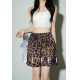UC Fashionable 14MM Crepe de Chine Mulberry Silk Leopard Print Pants Silk