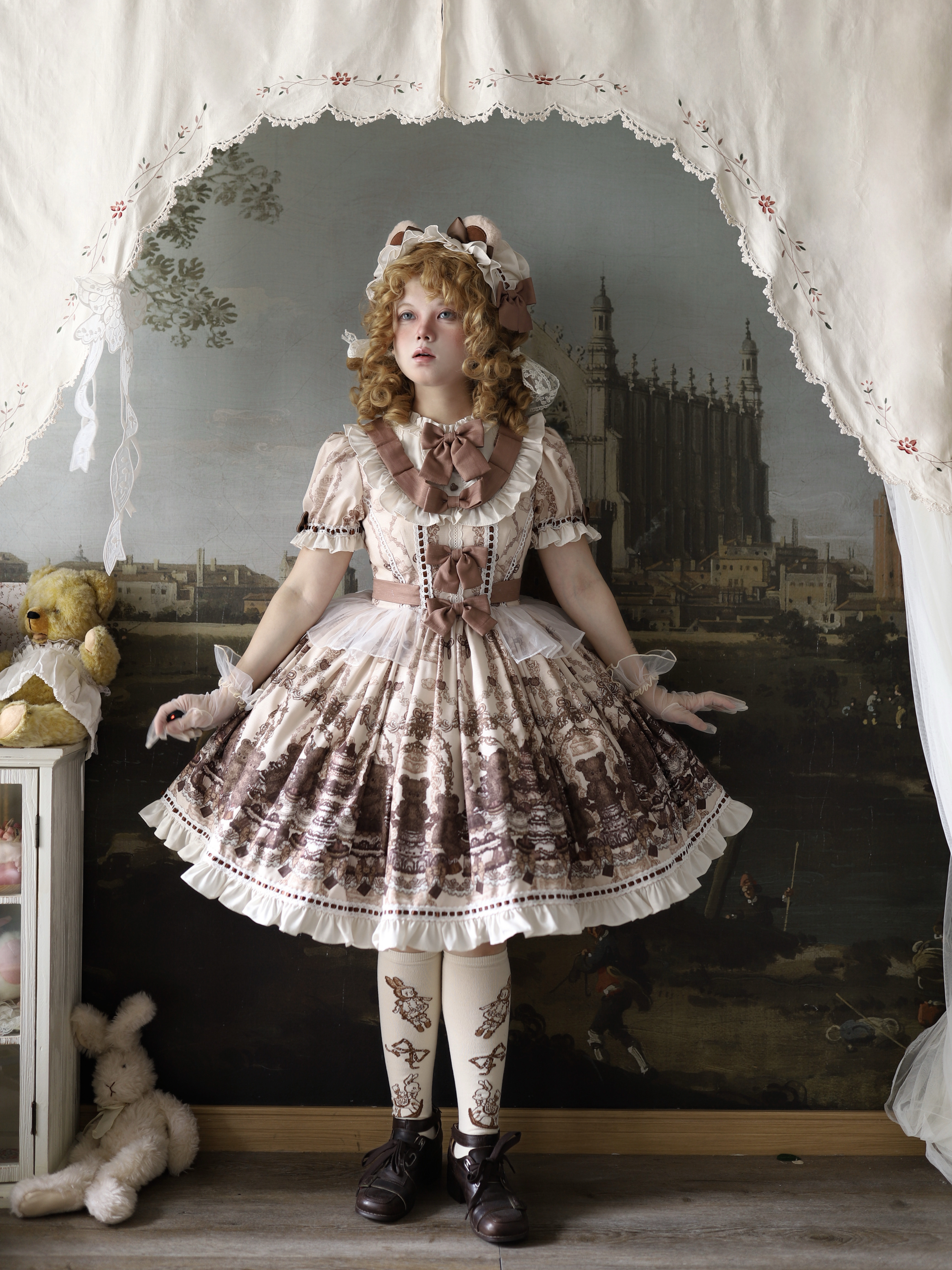 【全款】玩偶之诗原创lolita洛丽塔op连衣裙古早感doll感日常洋装,淘宝优惠券,粉丝福利购,淘宝优惠卷