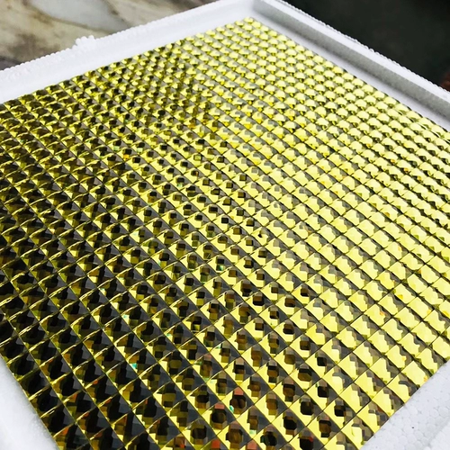 Серебряное зеркало флеш -дневное управление 13 Грустальная стеклянная мозаика