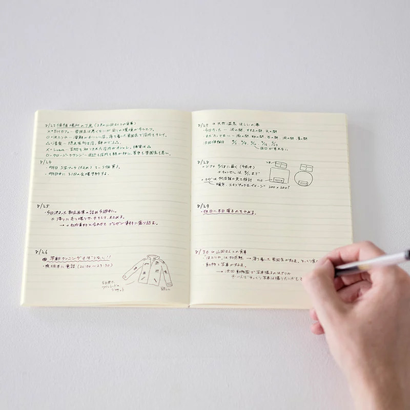 日本进口MIDORI手帐本2026MD余白月计划本笔记本子日程规划手账本 - 图2