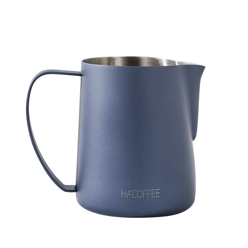 HA’COFFEE新手尖嘴咖啡拉花缸柯基压纹拉花杯意式不锈钢打奶泡缸,淘宝优惠券,粉丝福利购,淘宝优惠卷