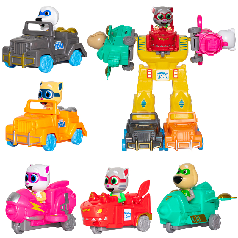 正版汤姆猫英雄小队变形五合体机器人超大了望塔瞭望塔总部玩具 - 图1