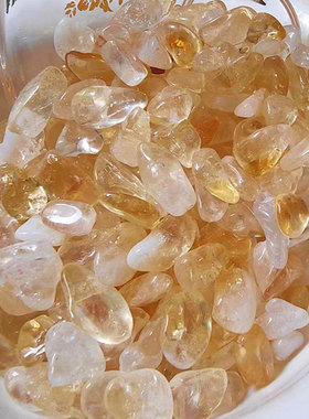 天然黄水晶曼扎盘家用宝石