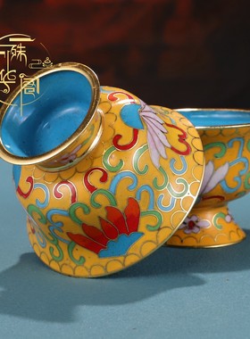 景泰蓝供水杯供佛杯观音家用佛前