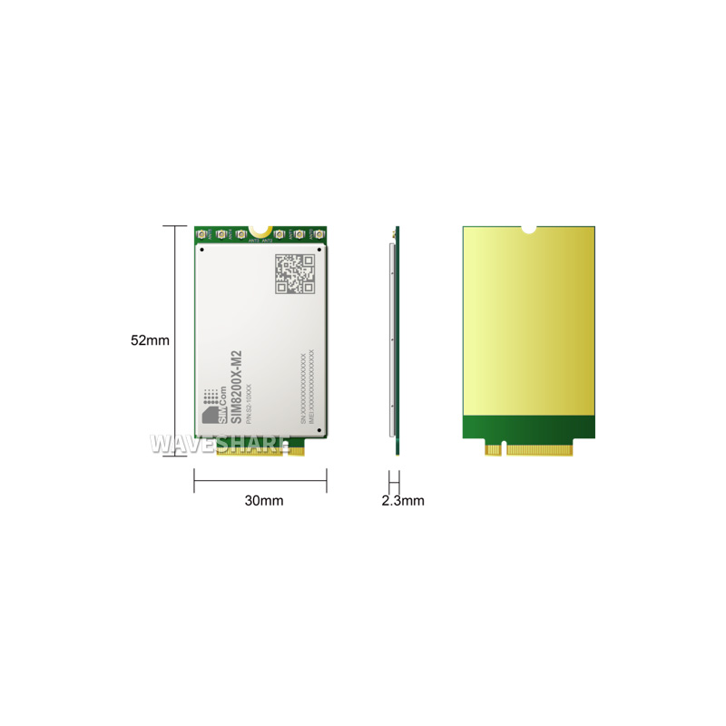 微雪 SIM8200EA-M2芯讯通 5G Sub-6G通信模组无线模块 SIMCOM原装 - 图2