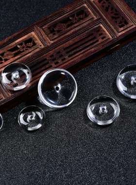 透明5A级平安扣冰种白水晶