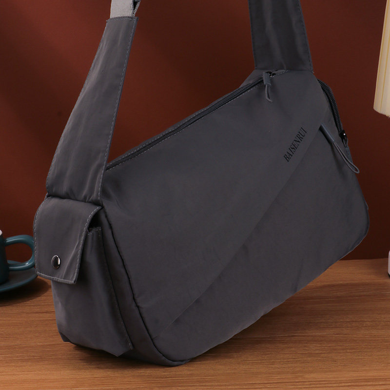 单肩包男款高级感牛津布小包2025新款大容量男士斜挎包休闲通勤包,淘宝优惠券,粉丝福利购,淘宝优惠卷