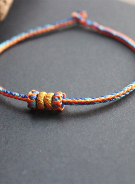 结福记原创2026马新款吉祥富贵绳全手工编制手绳红色手链男女礼物