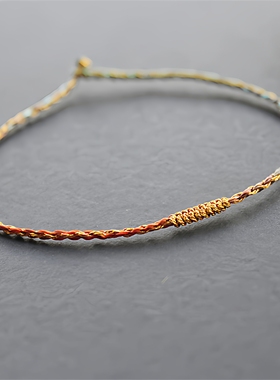 手工编织龙绳手链极细手绳五彩绳