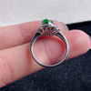 New product in September Hongyu Jadeite 18k gold inlaid ice waxy full color full green lucky Pixiu ring G50915