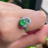 New product in September Hongyu Jadeite 18k gold inlaid ice seed ice sun green fortune gourd exquisite ring A510916