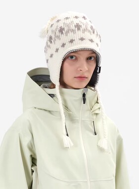 DIMITO韩国滑雪针织帽子带耳朵