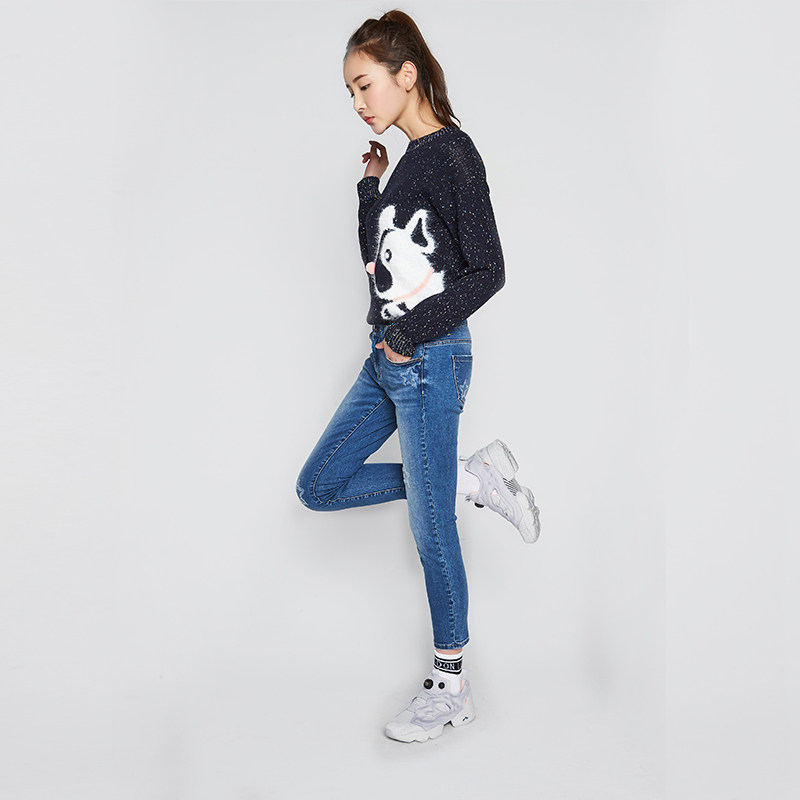 艾格2019 z1653 艾格银座牛仔裤