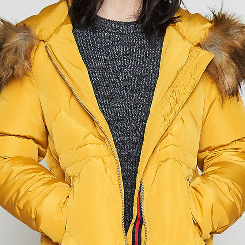 【断码m/l】艾格冬季女装时尚白鸭绒 艾格银座羽绒服