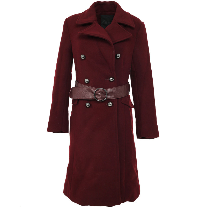 艾格官方旗舰店冬季女装y645呢大衣 艾格银座毛呢外套