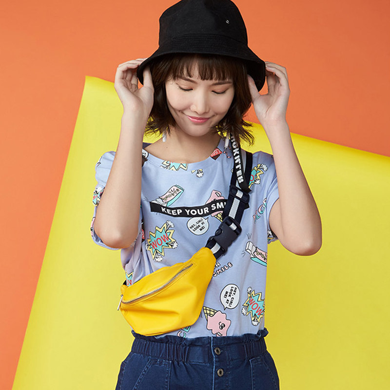 【断码s】艾格2020新款女装时尚百搭 艾格银座T恤