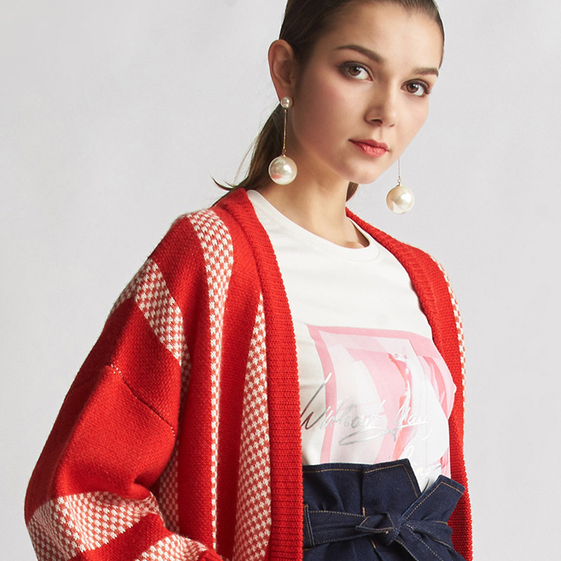 【断码s】艾格官方旗舰店2020春秋 艾格银座毛呢外套