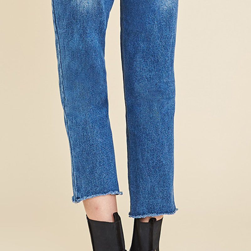 艾格官方旗舰店2020夏季女装长裤 艾格银座牛仔裤