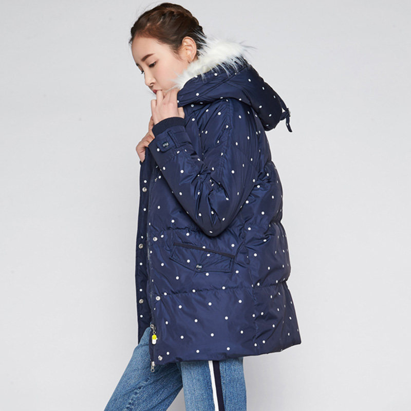 【断码s】艾格冬装女韩版绒服白鸭绒 艾格银座羽绒服