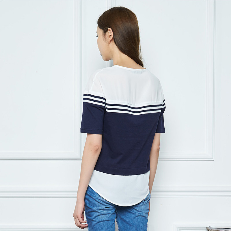 艾格2020夏季女装时尚百搭个性t恤 艾格银座T恤