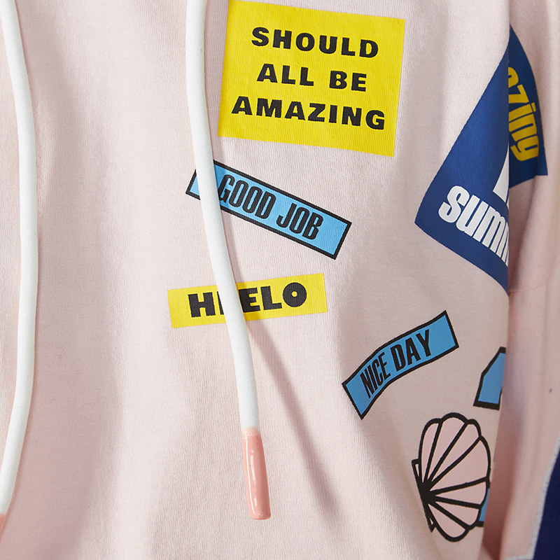 艾格春秋季女装时尚百搭宽松卫衣 艾格银座卫衣/绒衫