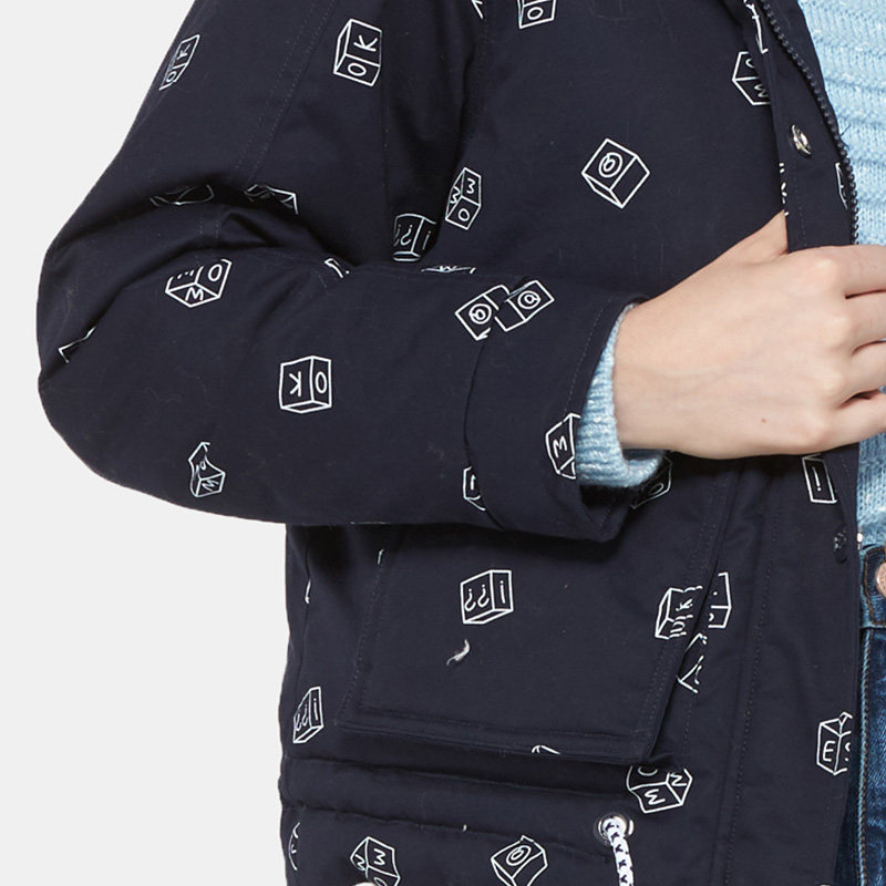 【断码m】艾格冬装女装修身白鸭绒 艾格银座羽绒服