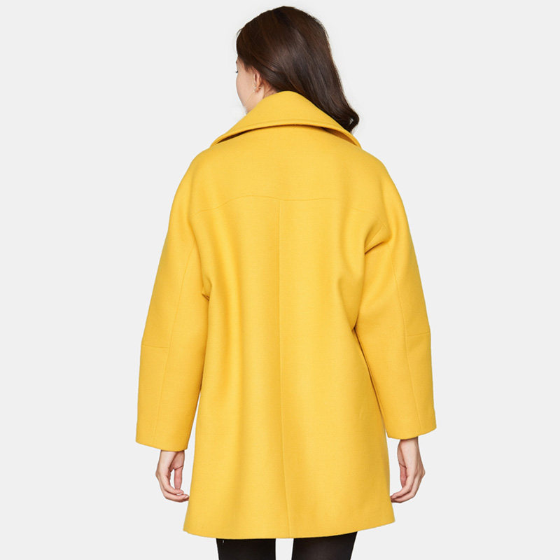 艾格2019冬季新品女装毛呢大衣 艾格银座毛呢外套