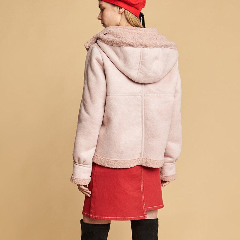 【断码s/m】艾格冬季女装时尚百搭 艾格银座短外套