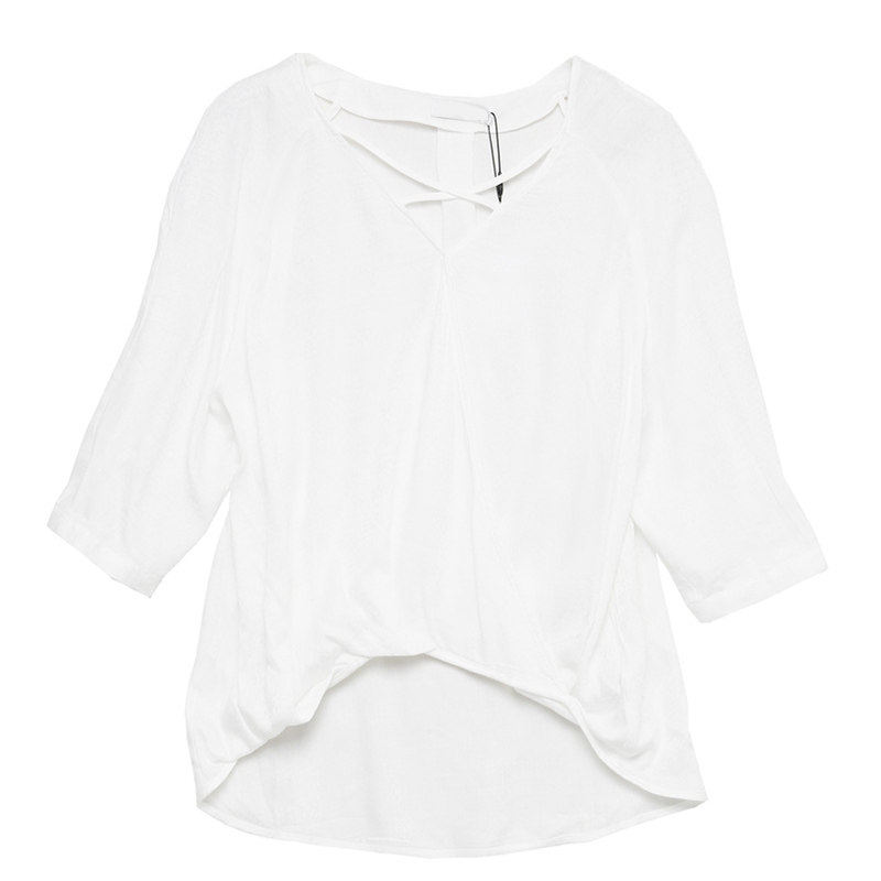 艾格2020新款夏季女装时尚百搭衬衫 艾格银座衬衫