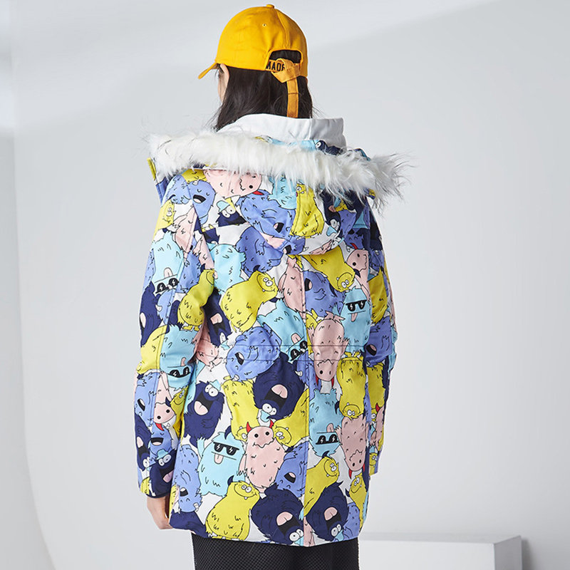 【断码s】艾格冬季女装纯色白鸭绒 艾格银座羽绒服