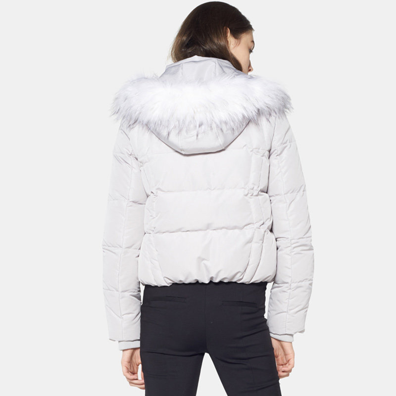 【大码l/xl】艾格冬季女装时尚白鸭绒 艾格银座羽绒服