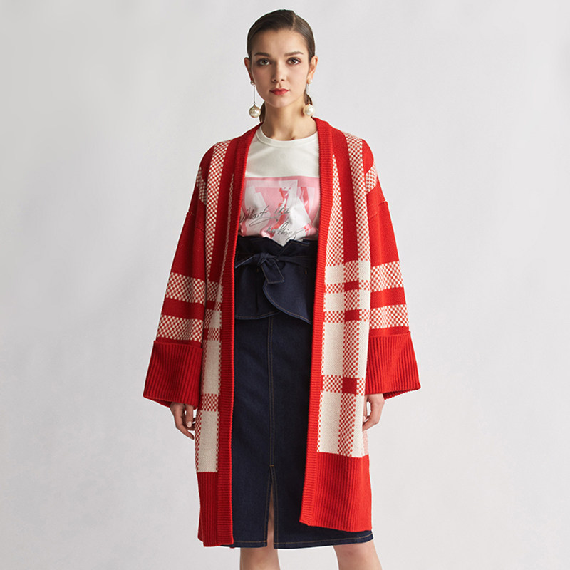 【断码s】艾格官方旗舰店2020春秋 艾格银座毛呢外套