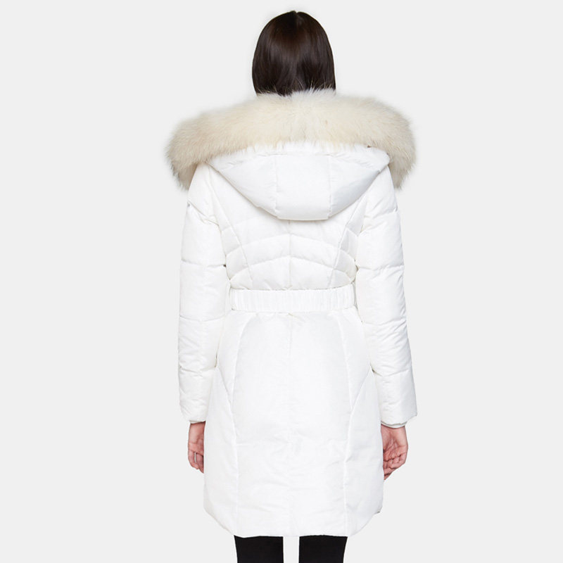 艾格冬季女装时尚百搭纯色白鸭绒 艾格银座羽绒服