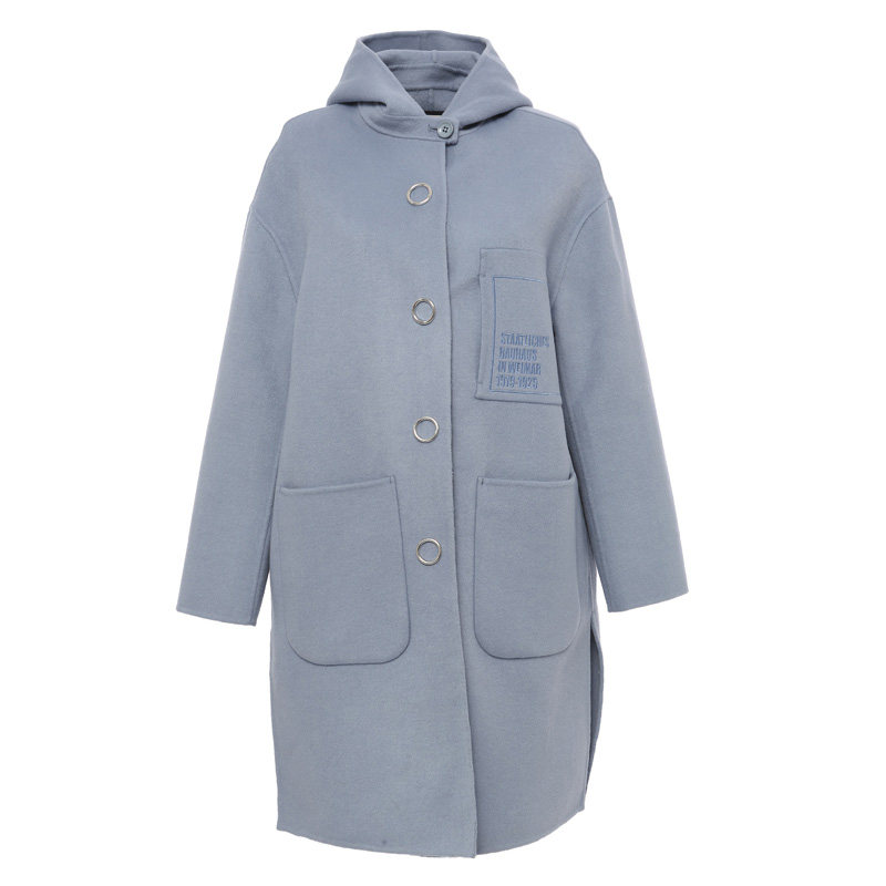 艾格春秋季女装新品羊毛毛呢大衣 艾格银座风衣