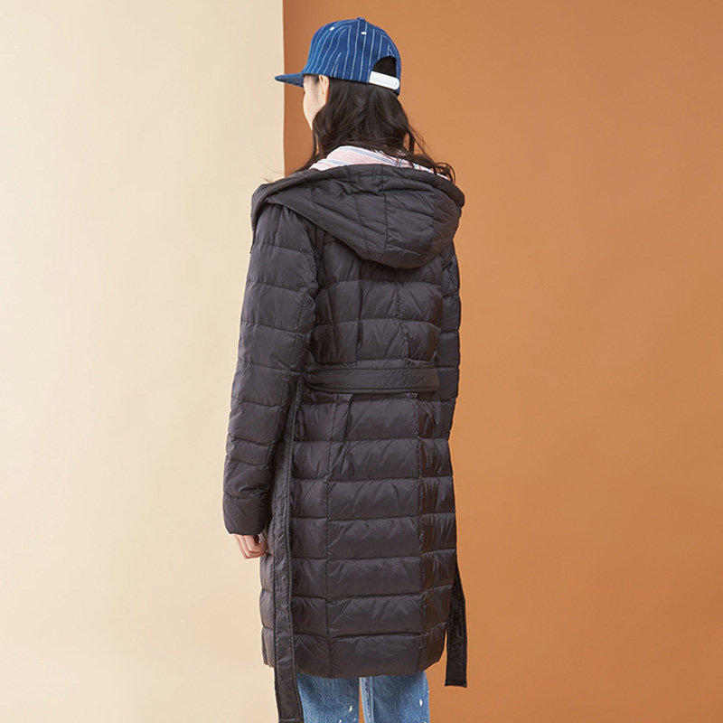 【断码s】艾格冬季女装个性羽绒服 艾格银座羽绒服