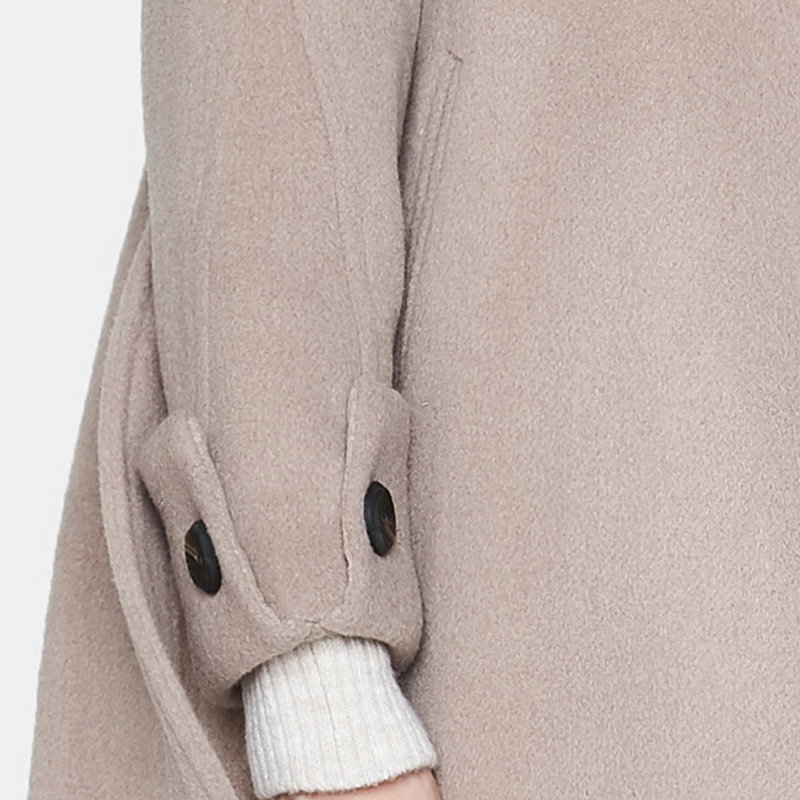 【断码l】艾格春秋季女装毛呢大衣 艾格银座毛呢外套