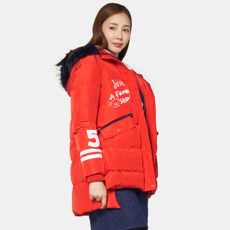 艾格冬装女装不过时百搭加厚白鸭绒 艾格银座羽绒服