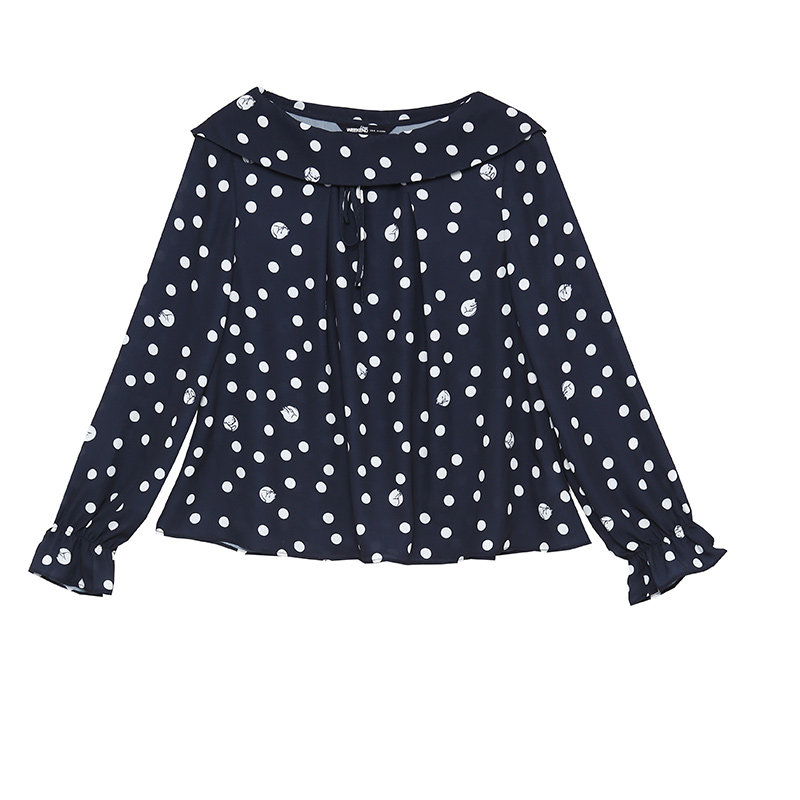 【断码xs/s】艾格weekend圆点衬衫 艾格银座衬衫