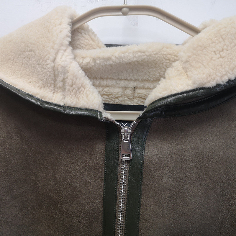 艾格秋冬外套宽松连帽毛呢潮流舒适 艾格银座毛呢外套