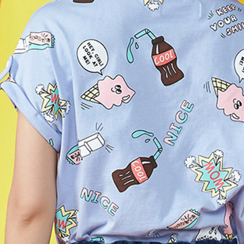 【断码s】艾格2020新款女装时尚百搭 艾格银座T恤