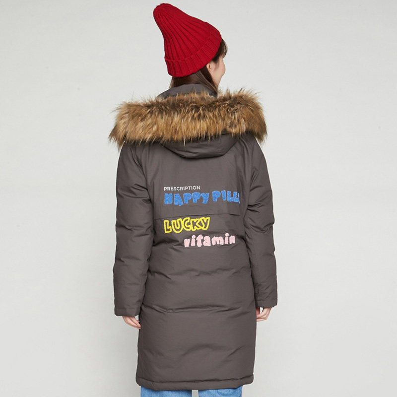 【断码s/m】艾格冬季百搭个性白鸭绒 艾格银座羽绒服