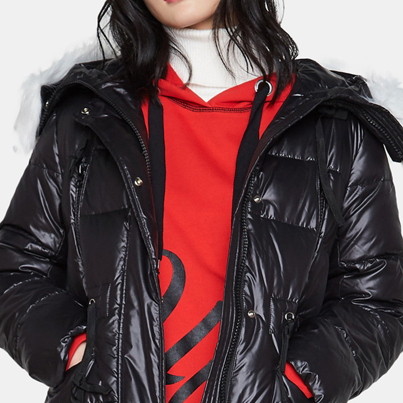 【断码s】艾格冬季女装长袖白鸭绒 艾格银座羽绒服