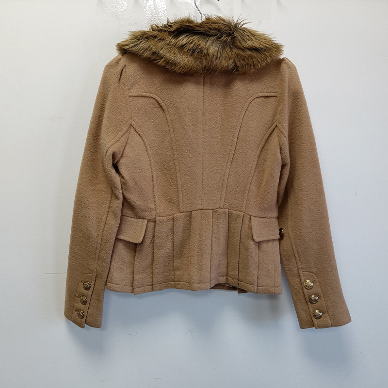 艾格2022秋冬新品外套宽松毛呢显瘦 艾格银座毛呢外套