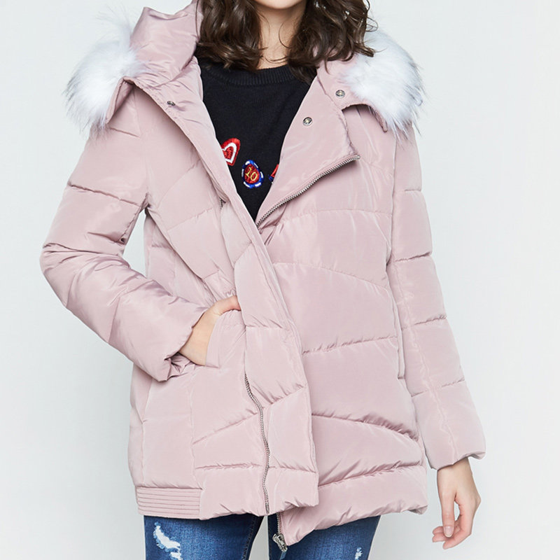 【断码m】艾格冬季女装百搭羽绒服 艾格银座羽绒服