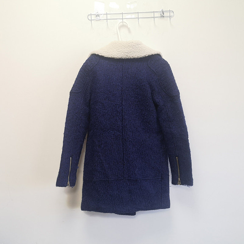 艾格2022秋冬毛呢舒适潮流时尚大衣 艾格银座毛呢外套