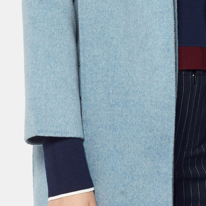 艾格冬季女装时尚个性简约毛呢外套 艾格银座毛呢外套