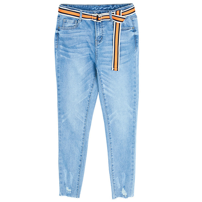  艾格银座牛仔裤